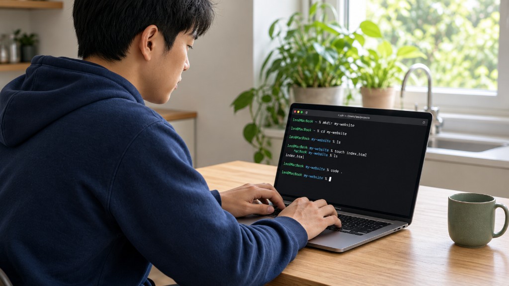 Un apprenant découvre le terminal pour la première fois